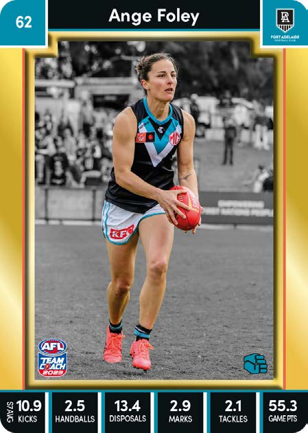 2023 Teamcoach AFLW GOLD Parallel Cards -  Cards 1 to 90 - Pick Your Card