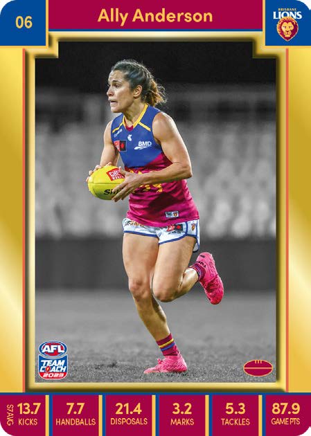 2023 Teamcoach AFLW GOLD Parallel Cards -  Cards 1 to 90 - Pick Your Card