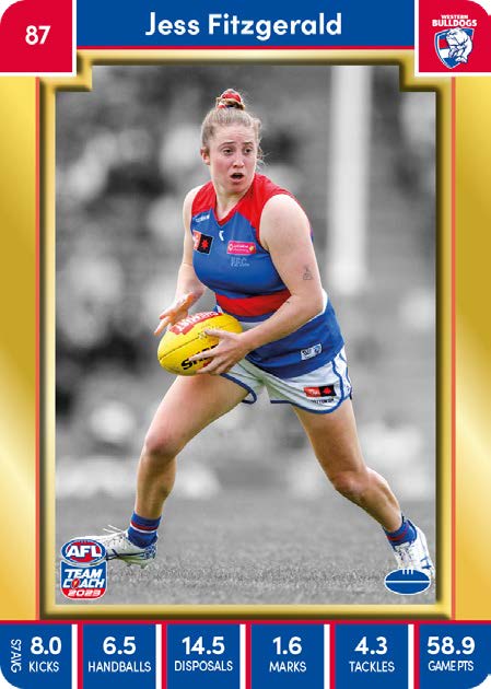 2023 Teamcoach AFLW GOLD Parallel Cards -  Cards 1 to 90 - Pick Your Card