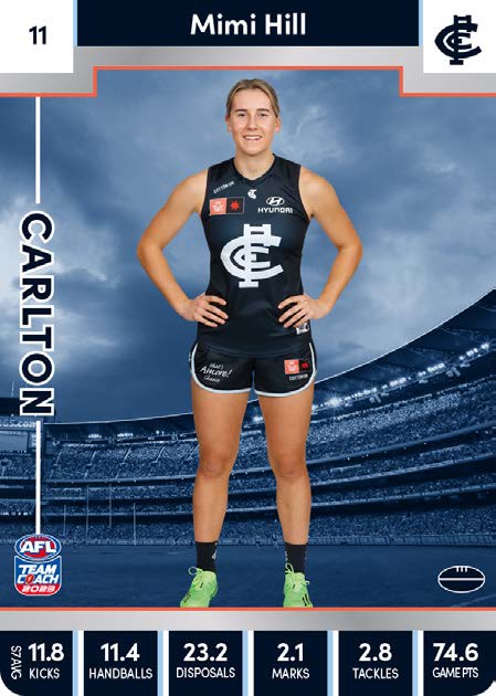 2023 Teamcoach AFLW Silver Parallel Cards -  Cards 1 to 90 - Pick Your Card