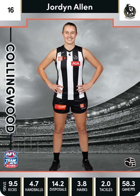 2023 Teamcoach AFLW Silver Parallel Cards -  Cards 1 to 90 - Pick Your Card