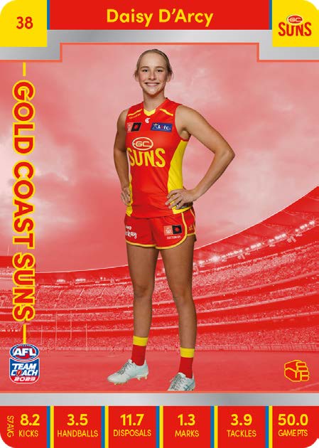 2023 Teamcoach AFLW Silver Parallel Cards -  Cards 1 to 90 - Pick Your Card