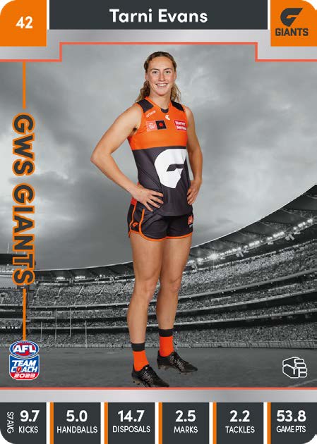 2023 Teamcoach AFLW Silver Parallel Cards -  Cards 1 to 90 - Pick Your Card