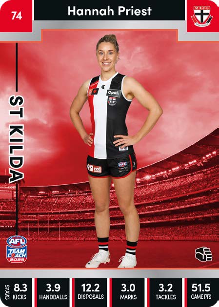 2023 Teamcoach AFLW Silver Parallel Cards -  Cards 1 to 90 - Pick Your Card