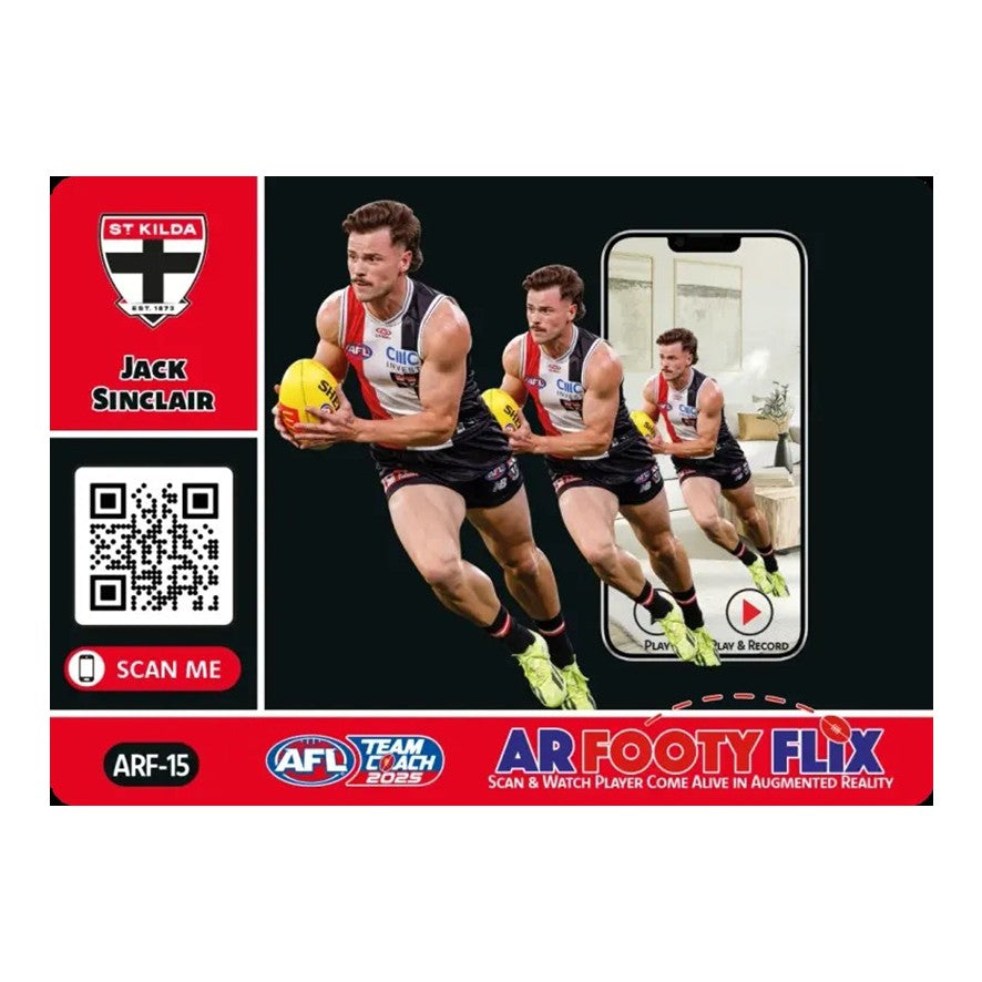 2025 Teamcoach AFL, AR Footy Flix Cards - Cards ARF-01 to ARF-18 - Pick Your Card