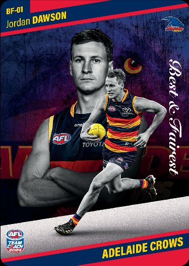 Jordan Dawson, BF-01, Best & Fairest, 2024 Teamcoach AFL