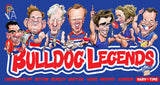Western Bulldogs Player Legends Caricature Stubby Holders. Art by HarvTime.