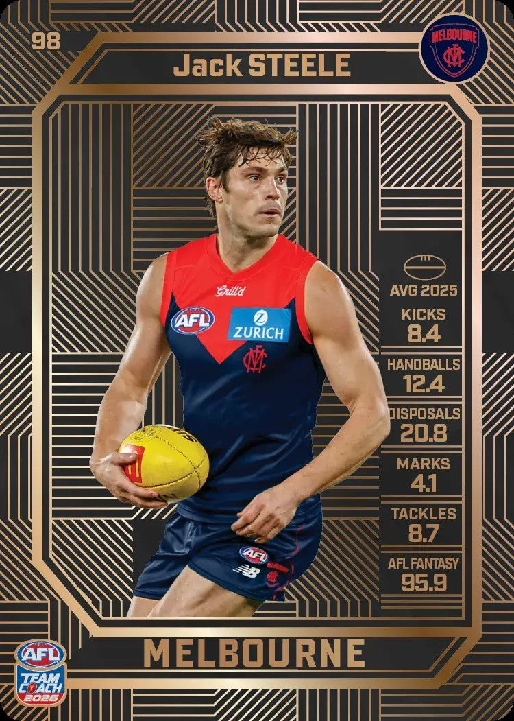 Jack Steele, #98, Bronze, 2026 Teamcoach AFL