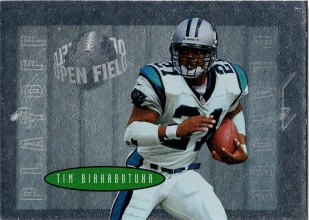 Tim Biakabutuka, #91, Open Field, 1996 Playoff Contenders Football NFL