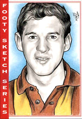 Peter Hudson, Portrait Footy Sketch Series, 1 of 1, by Noel Bruzzese