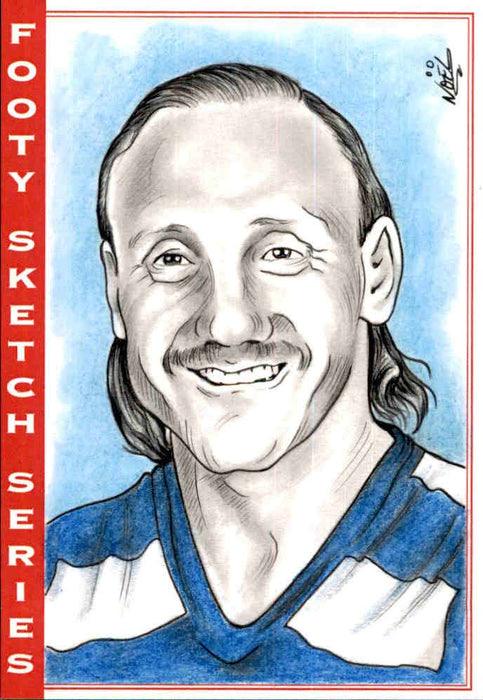 Gary Ablett Snr, Portrait Footy Sketch Series, 1 of 1, by Noel Bruzzese