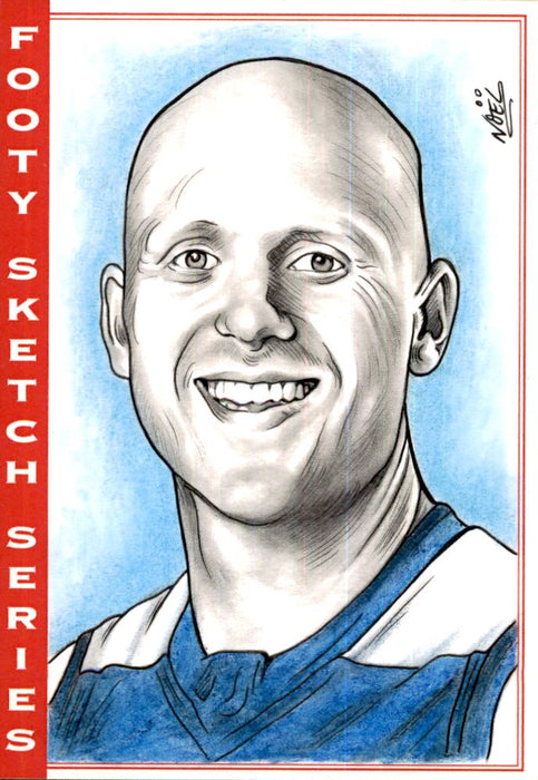 Gary Ablett Jnr, Portrait Footy Sketch Series, 1 of 1, by Noel Bruzzese