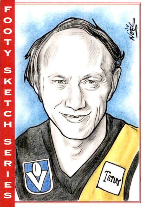 Kevin Bartlett, Portrait Footy Sketch Series, 1 of 1, by Noel Bruzzese