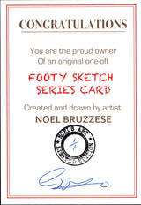 Michael Tuck, Portrait Footy Sketch Series, 1 of 1, by Noel Bruzzese
