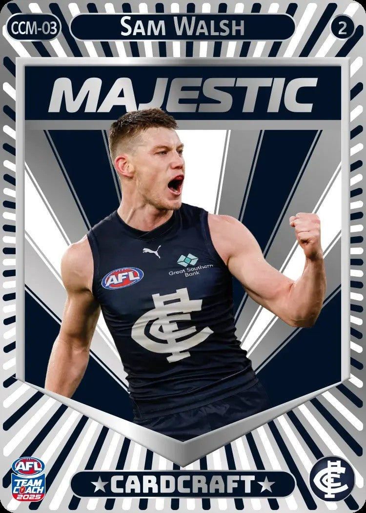 Sam Walsh, CCM-03-2, Majestic Card Craft, 2025 Teamcoach AFL