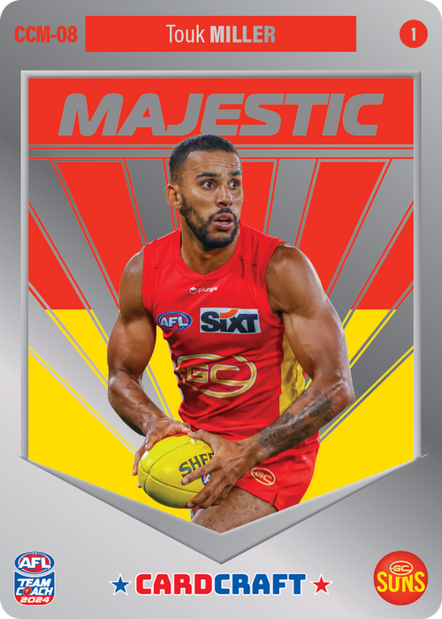 Touk Miller, CCM-08-1, Majestic Card Craft, 2024 Teamcoach AFL