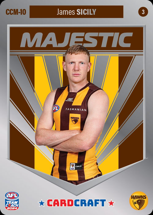 James Sicily, CCM-10-3, Majestic Card Craft, 2024 Teamcoach AFL