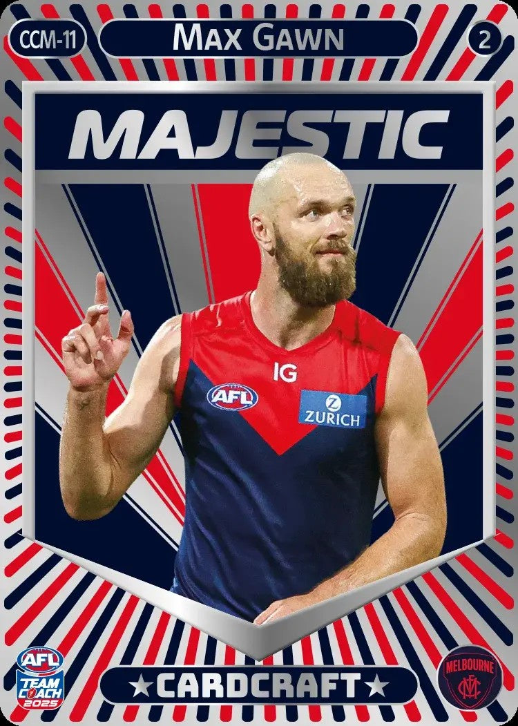 Max Gawn, CCM-11-2, Majestic Card Craft, 2025 Teamcoach AFL