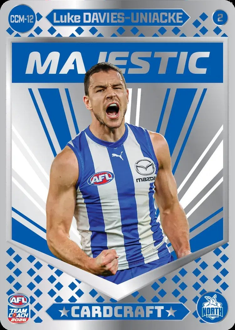 Luke Davies-Uniacke, CCM-12-2, Majestic Card Craft, 2026 Teamcoach AFL