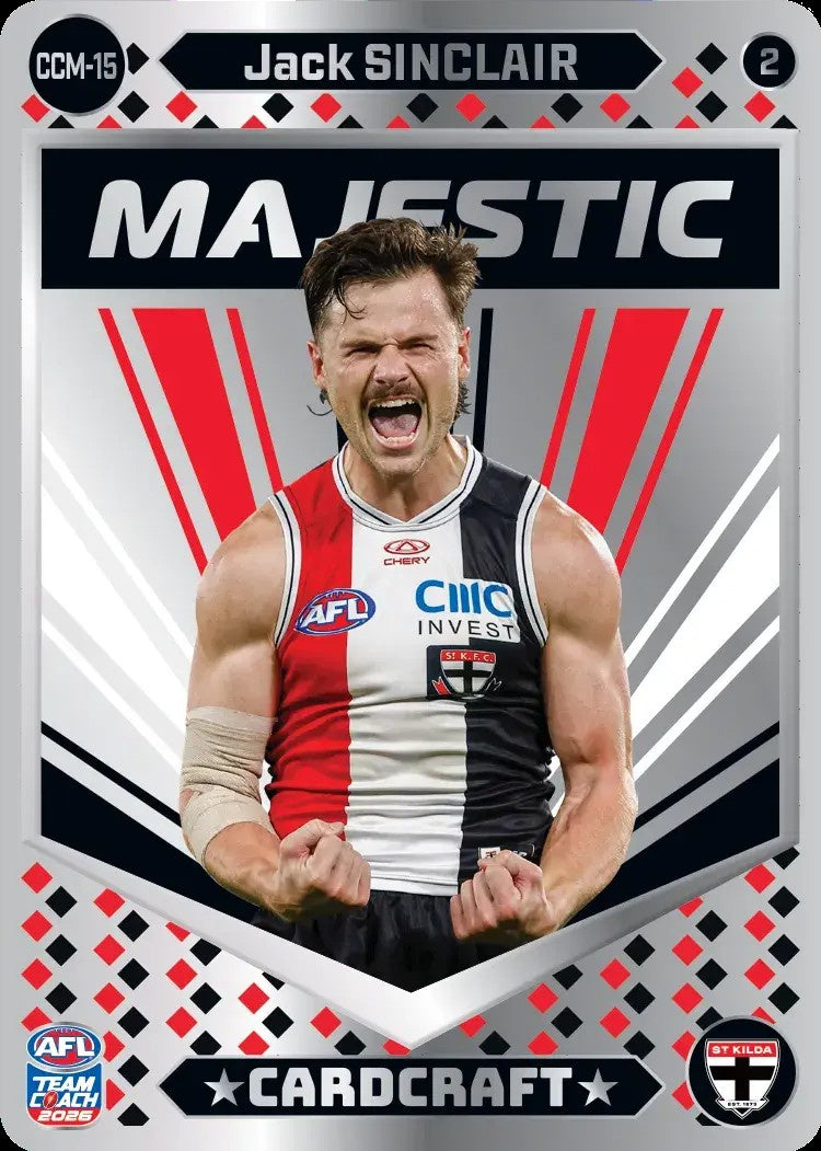 Jack Sinclair, CCM-15-2, Majestic Card Craft, 2026 Teamcoach AFL