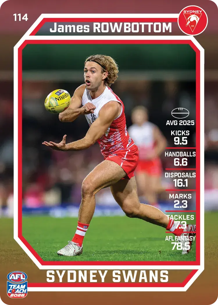 2026 Teamcoach AFL Common Cards - Cards 101 to 198 - Pick Your Card