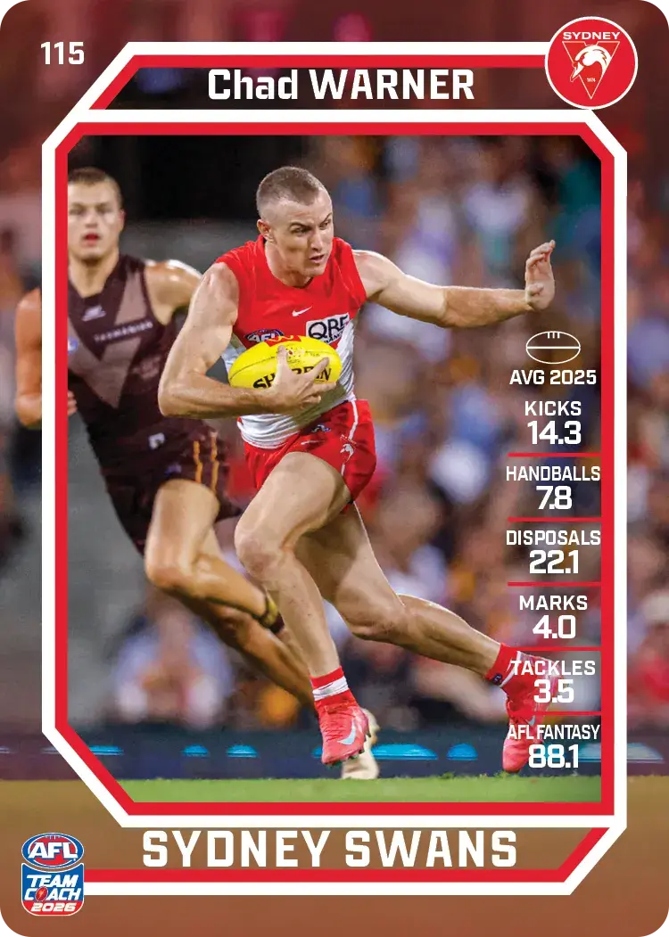 2026 Teamcoach AFL Common Cards - Cards 101 to 198 - Pick Your Card