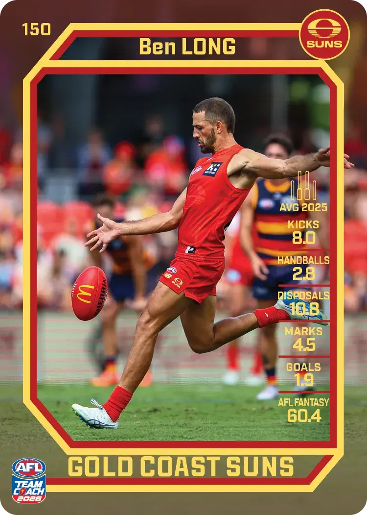 2026 Teamcoach AFL Common Cards - Cards 101 to 198 - Pick Your Card