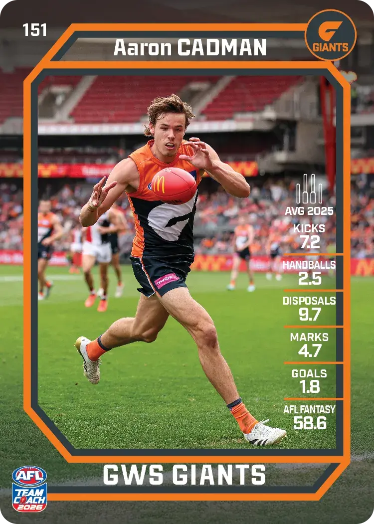 2026 Teamcoach AFL Common Cards - Cards 101 to 198 - Pick Your Card