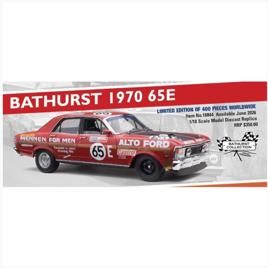 Classic Carlectables Ford XW Falcon Bathurst 1970 65E - Bob Holden/William Fanning, 1:18 Scale Diecast Model Car