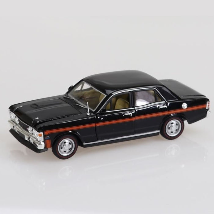 Ford Falcon XW GTHO Phase II, Black/Orange Stripes, 1:32 Scale Diecast