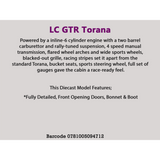 Purple Holden Torana LC GTR, 1:24 Scale Diecast