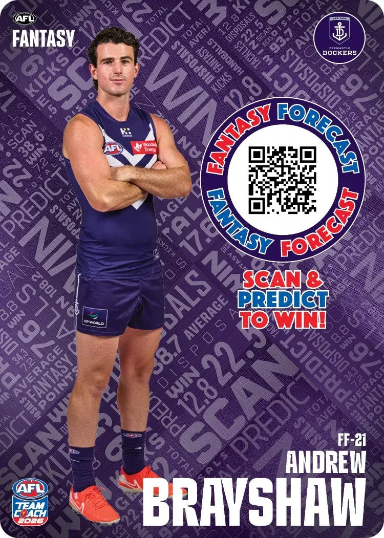 2026 Teamcoach AFL Fantasy Forecast - Cards 1 to 72 - Pick Your Card