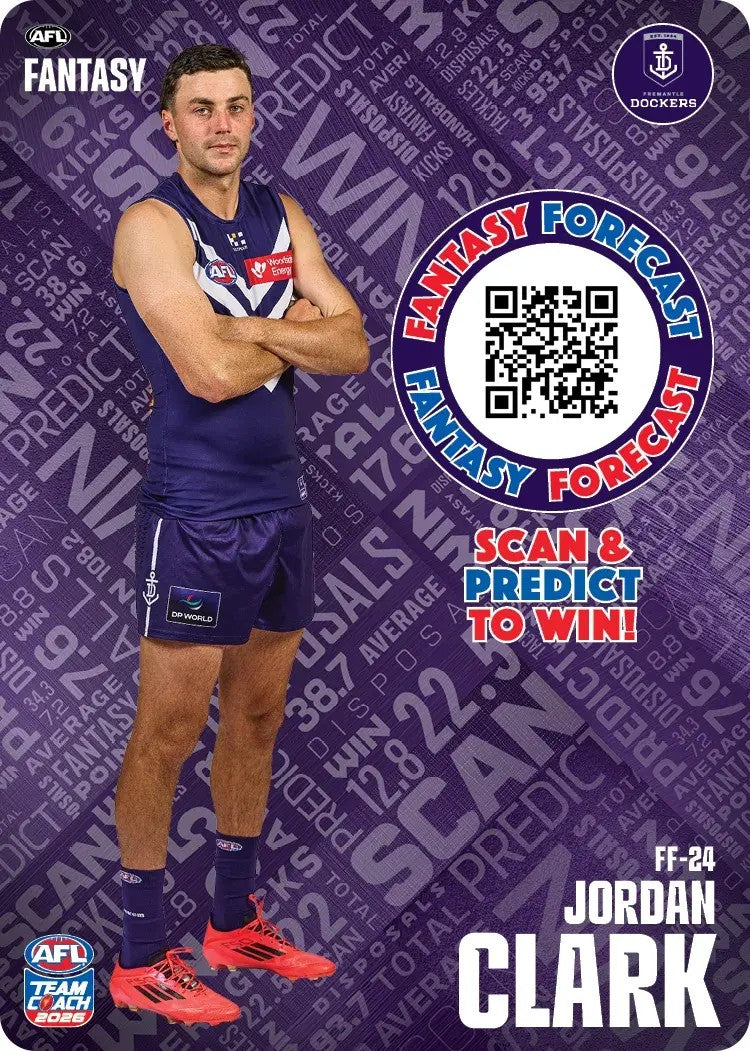 2026 Teamcoach AFL Fantasy Forecast - Cards 1 to 72 - Pick Your Card