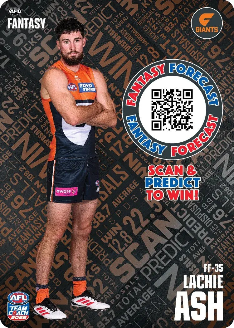 2026 Teamcoach AFL Fantasy Forecast - Cards 1 to 72 - Pick Your Card