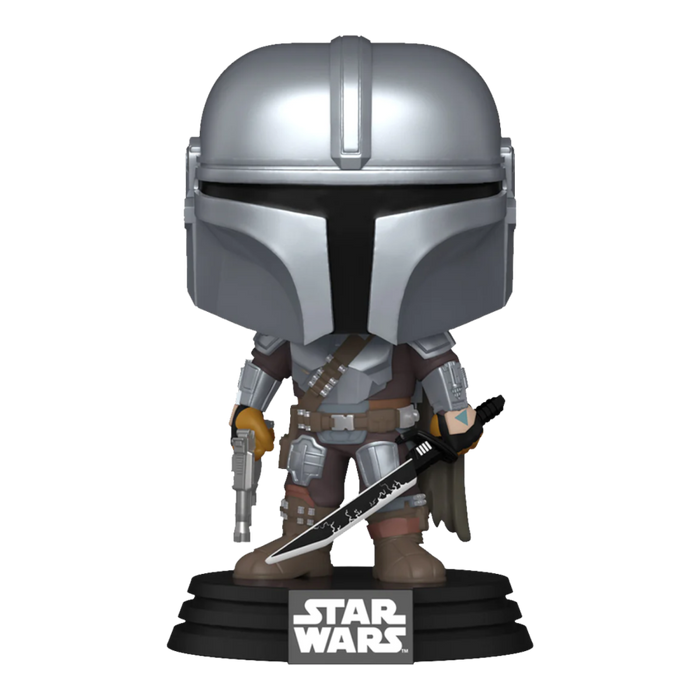 Star Wars: Mandalorian - Mandalorian with Dark Saber Pop! Vinyl