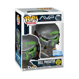 Alien Vs Predator: Requiem – Bull Predator (Battle Damaged) US Exclusive Glow Pop! Vinyl [RS]