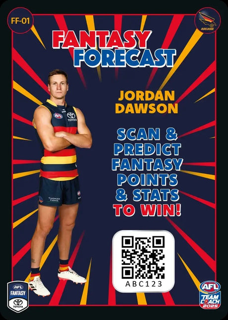 2025 Teamcoach AFL Fantasy Forecast - Cards 1 to 90 - Pick Your Card