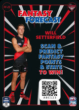 2025 Teamcoach AFL Fantasy Forecast - Cards 1 to 90 - Pick Your Card