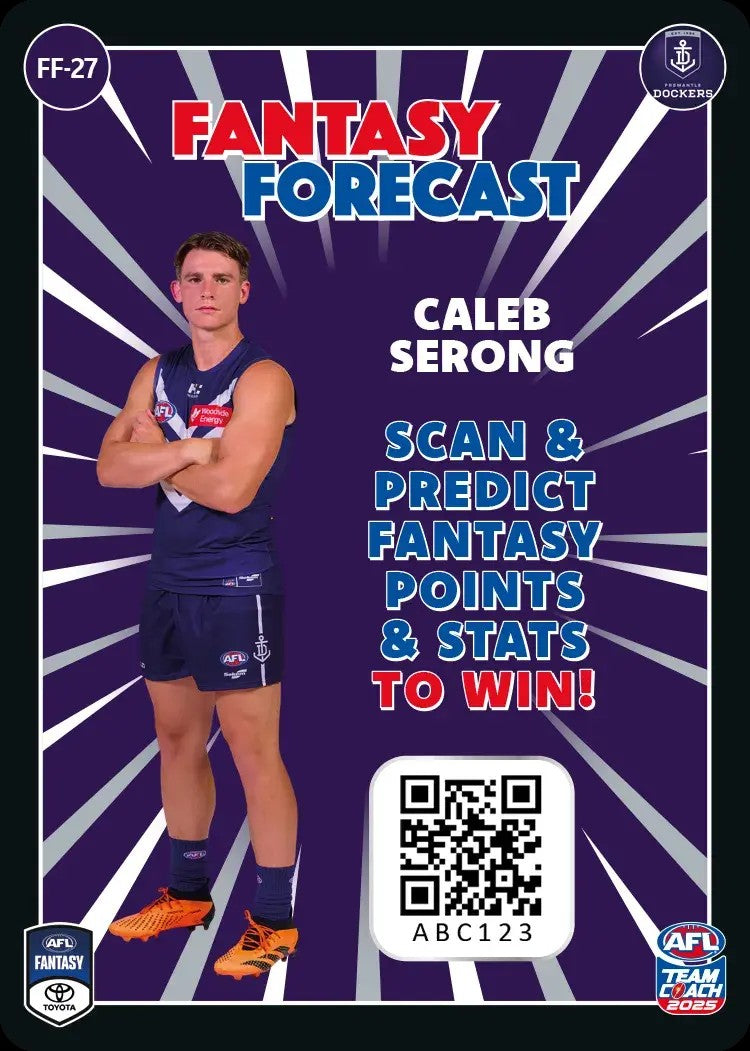 2025 Teamcoach AFL Fantasy Forecast - Cards 1 to 90 - Pick Your Card