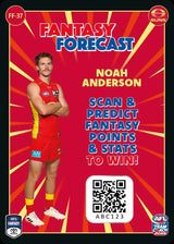 2025 Teamcoach AFL Fantasy Forecast - Cards 1 to 90 - Pick Your Card