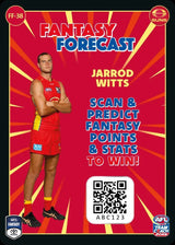 2025 Teamcoach AFL Fantasy Forecast - Cards 1 to 90 - Pick Your Card
