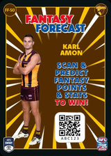 2025 Teamcoach AFL Fantasy Forecast - Cards 1 to 90 - Pick Your Card