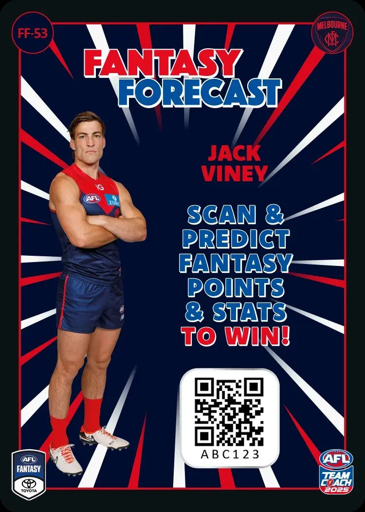 2025 Teamcoach AFL Fantasy Forecast - Cards 1 to 90 - Pick Your Card