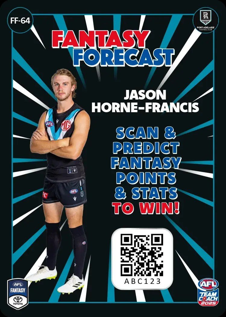 2025 Teamcoach AFL Fantasy Forecast - Cards 1 to 90 - Pick Your Card