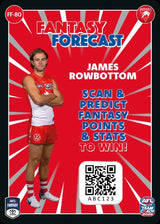 2025 Teamcoach AFL Fantasy Forecast - Cards 1 to 90 - Pick Your Card