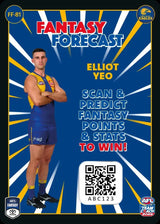 2025 Teamcoach AFL Fantasy Forecast - Cards 1 to 90 - Pick Your Card
