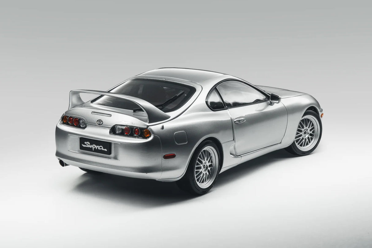 TOYOTA Supra (A80) Silver RHD, 1:18 Scale Diecast Car