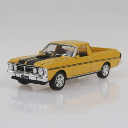 Yellow Ochre 1971 Ford Falcon XY GTHO Ute, 1:24 Scale Diecast