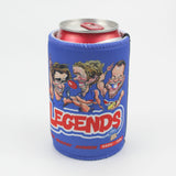 Western Bulldogs Player Legends Caricature Stubby Holders. Art by HarvTime.
