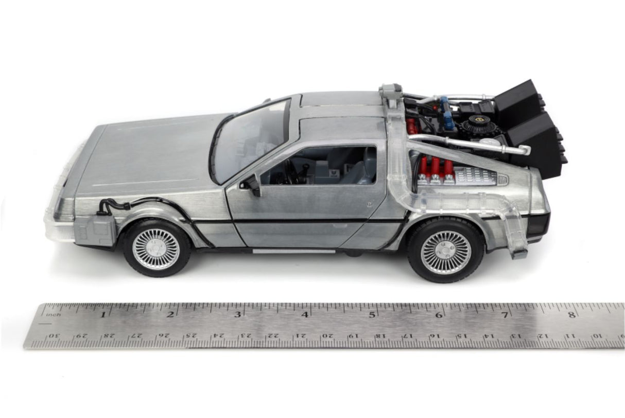 Back to the Future - Delorean Time Machine, 1:24 Scale Diecast Hollywood Ride